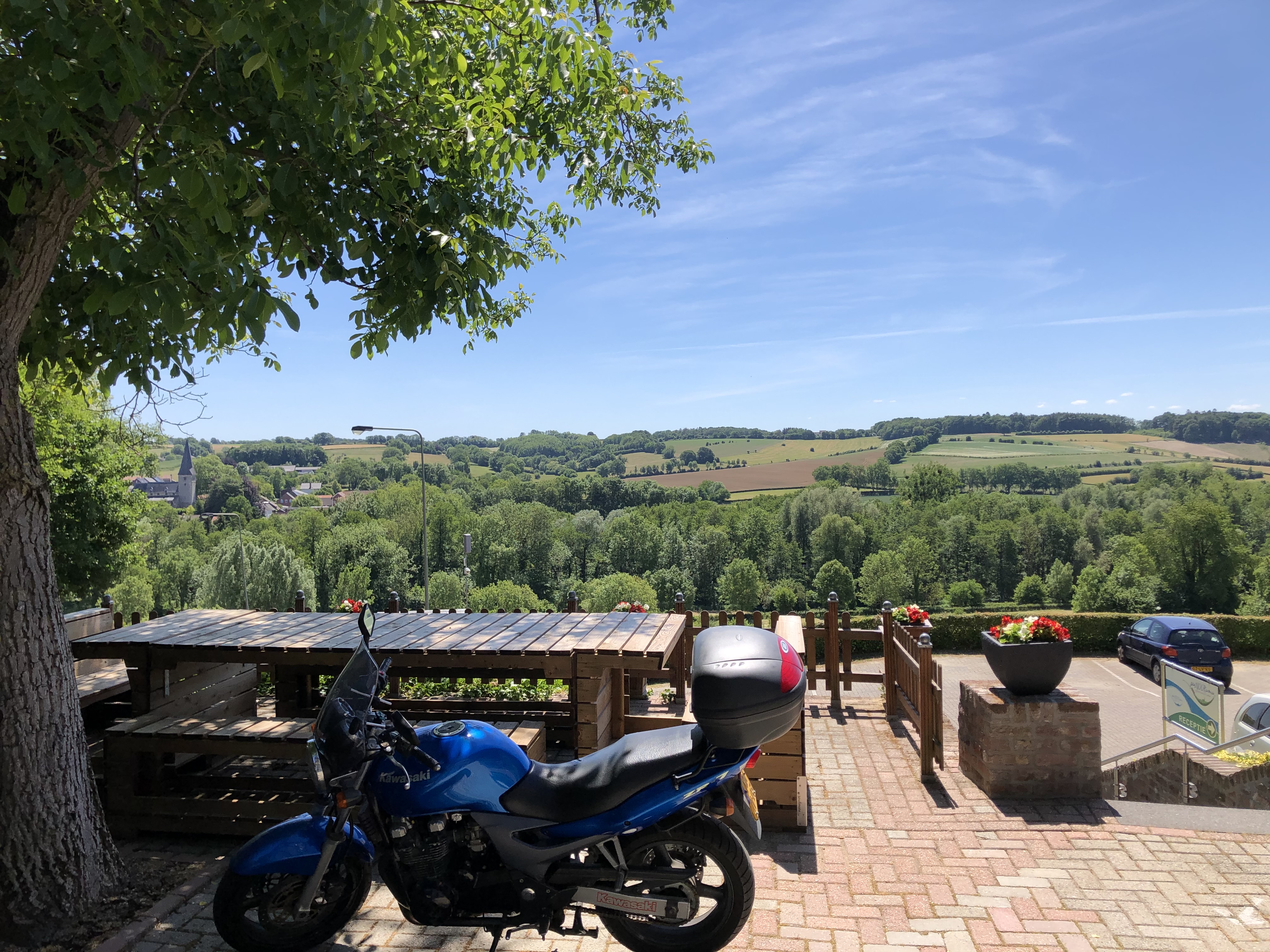 Terras met panoramisch uitzicht